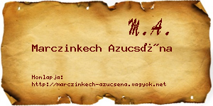 Marczinkech Azucséna névjegykártya